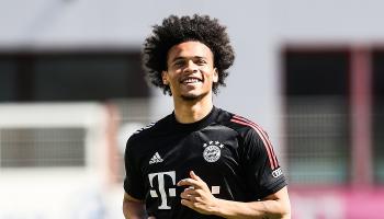 ليروي ساني في تدريبات بايرن ميونيخ