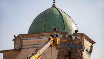 أعمال ترميم الجامع النوري