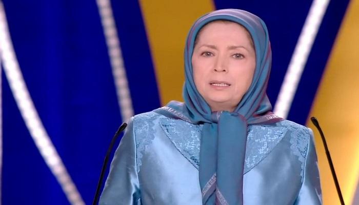 زعيمة المعارضة الإيرانية خلال كلمتها في المؤتمر