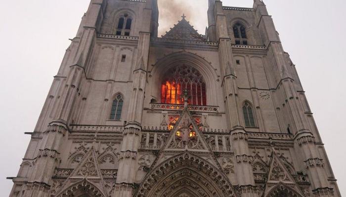 la cathédrale de Nantes-AFP