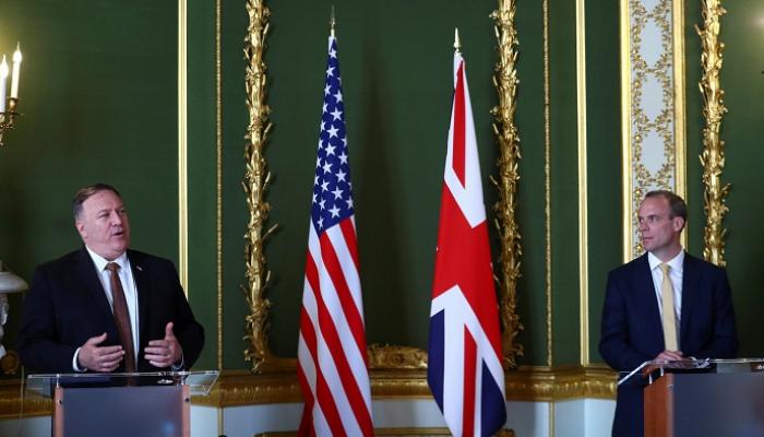 وزيرا خارجية أمريكا وبريطانيا في مؤتمر صحفي بلندن