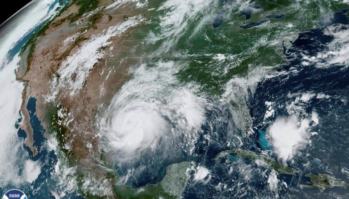 صورة بالأقمار الاصطناعية تبين اقتراب إعصار هانا من خليج المكسيك