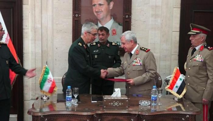 جانب من إبرام اتفاقية عسكرية بين إيران وسوريا - أرشيفية