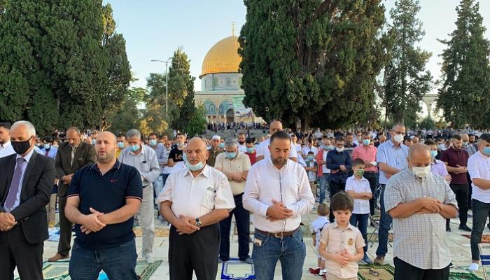 صلاة العيد بالمسجد الأقصى