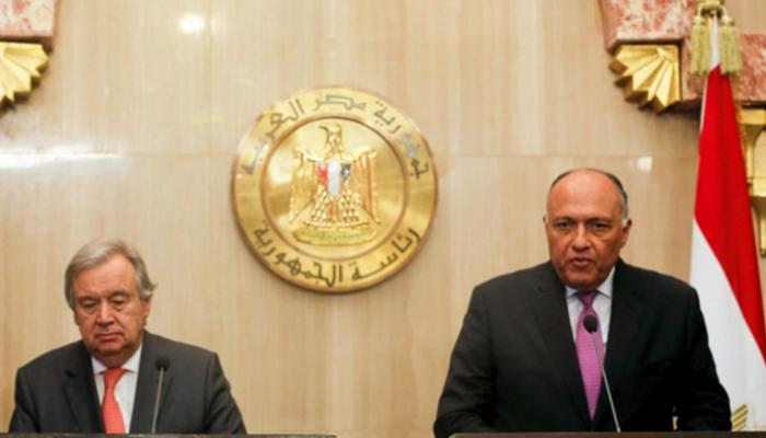 وزير الخارجية المصري وسكرتير عام الأمم المتحدة - أرشيفية