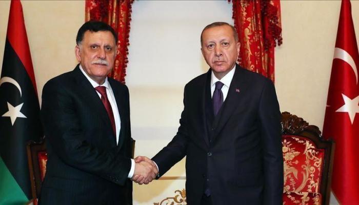 Erdogan et Sarraj- photo d'archives