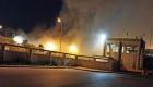 اشتعال النيران في مطار مصراتة غربي ليبيا