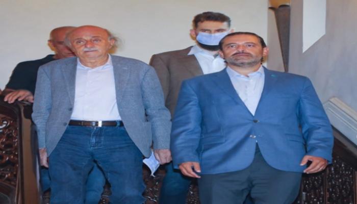 سعد الحريري برفقة وليد جنبلاط