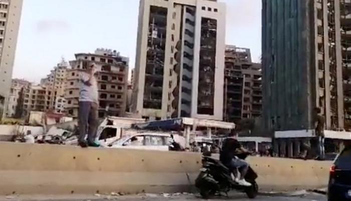 المباني المتضررة بعد انفجار في بيروت بلبنان- رويترز