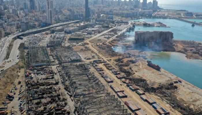 مشهد عام للدمار الذي خلفه انفجار بيروت