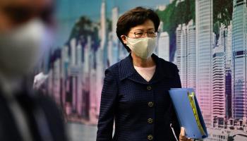 La cheffe de l'exécutif hongkongaise Carrie Lam fait partie des dirigeants sanctionnés par Washington- AFP