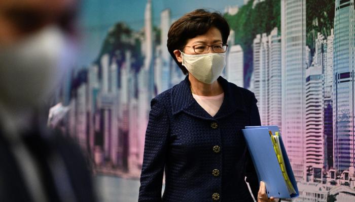 La cheffe de l'exécutif hongkongaise Carrie Lam fait partie des dirigeants sanctionnés par Washington- AFP