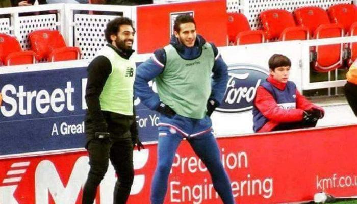 محمد صلاح مع رمضان صبحي