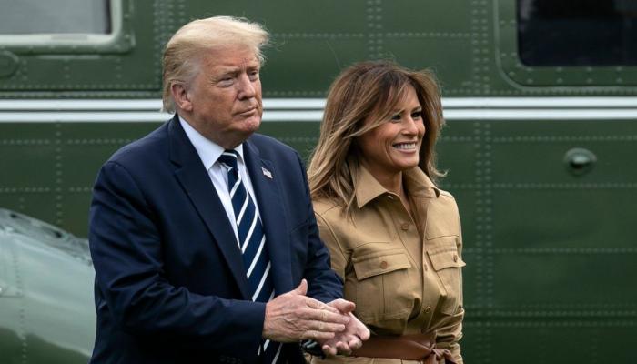 le président américain Donald Trump et sa femme Melania