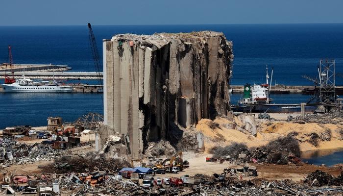 منطقة الميناء المتضررة في أعقاب انفجار بيروت الهائل- رويترز
