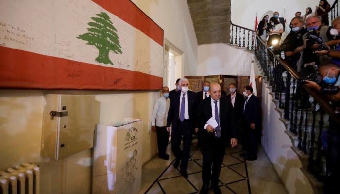 وزير الخارجية الفرنسي خلال زيارته لبنان