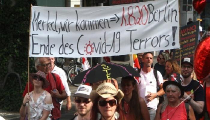مظاهرات سابقة ضد إجراءات كورونا في برلين