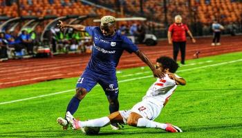 من مباراة الزمالك وإنبي
