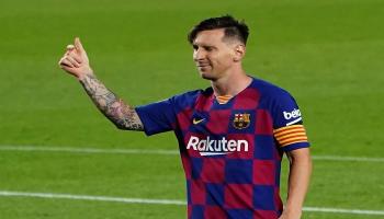 ليونيل ميسي قائد برشلونة