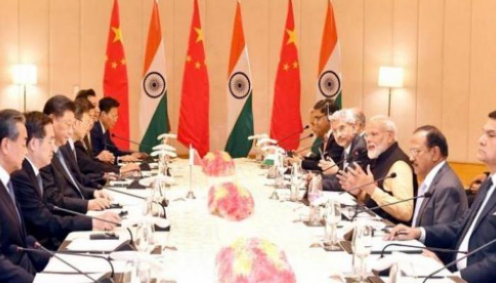 مباحثات سابقة بين الرئيس الصيني ورئيس الوزراء الهندي