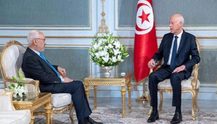 الرئيس التونسي وزعيم حركة النهضة الإخوانية