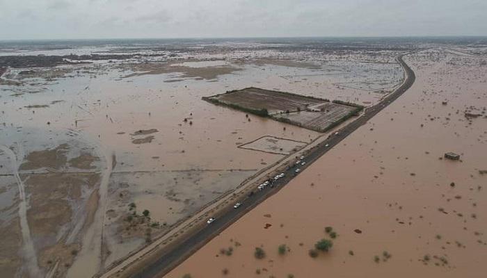 جانب من آثار دمار السيول في السودان 