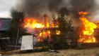 Karabük'te köy yangınında 2 katlı ev ve ambar alevlere teslim oldu