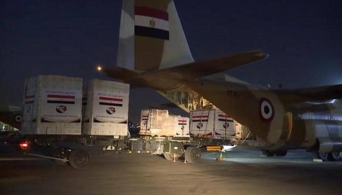 مساعدات مصرية إلى السودان