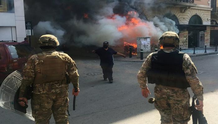 مواجهات بين المتظاهرين والأمن في بيروت - أرشيفية