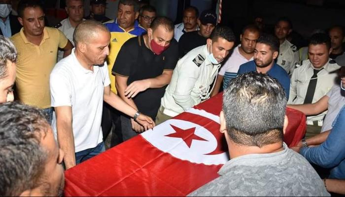 تشييع جثمان شهيد الإرهاب في تـونس