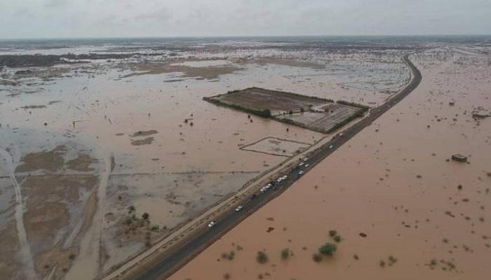 جانب من آثار الدمار  جراء السيول في السودان