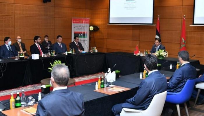 جانب من محادثات فرقاء ليبيا بالمغرب - أرشيفية