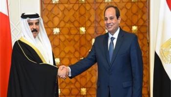 الرئيس المصري والعاهل البحريني