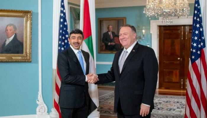 الشيخ عبدالله بن زايد آل نهيان ومايك بومبيو-أرشيفية