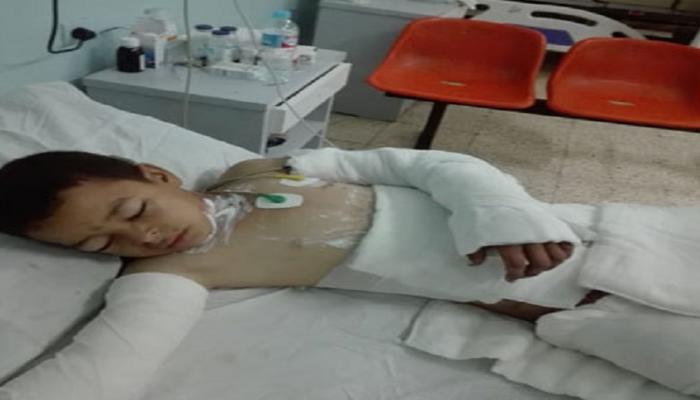 الطفل محمد في المستشفى