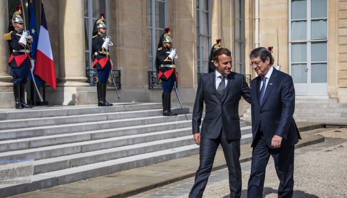  Nicos Anastasiades et Emmanuel Macron