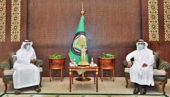 اجتماع الأمين العام لمجلس التعاون الخليجي والمنسق العام لمفاوضات التجارة الحرة