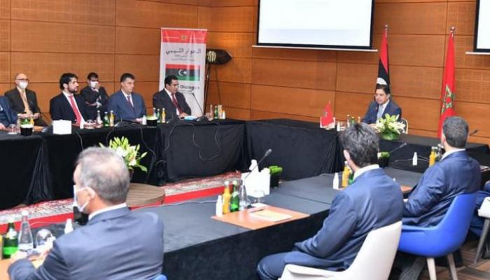 من جلسات الحوار الليبي الذي يستضيفه المغرب