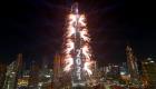 جشن‌های آغاز سال نو میلادی در برج خلیفه، چشم‌های جهان را خیره کرد