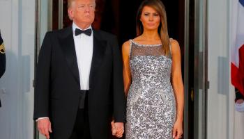 Le président américain sortant Donald Trump et son épouse Melania