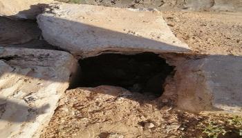 نبش القبور في مدينة صرمان