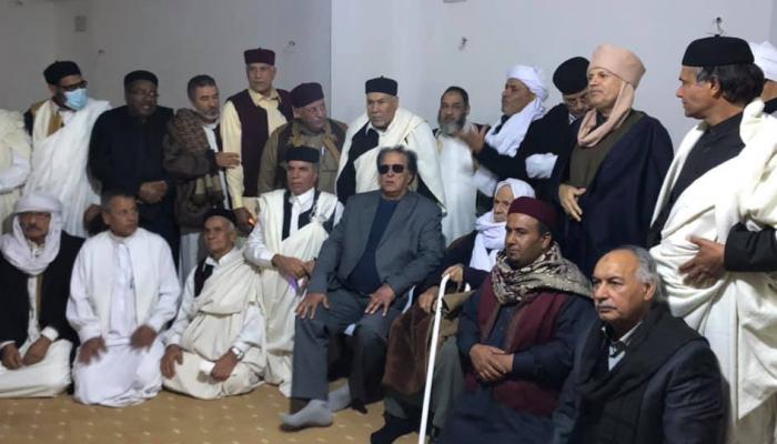 شيوخ القبائل أثناء عملية المصالحة