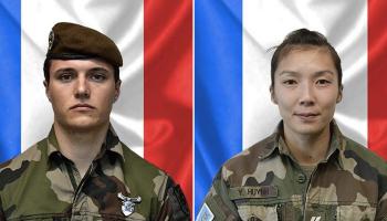 Le sergent Yvonne Huynh, 33 ans, et le brigadier Loïc Risser, 24 ans, tombés ce samedi au Mali