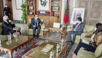 شينكر رفقة بوريطة بمقر وزارة الخارجية المغربية