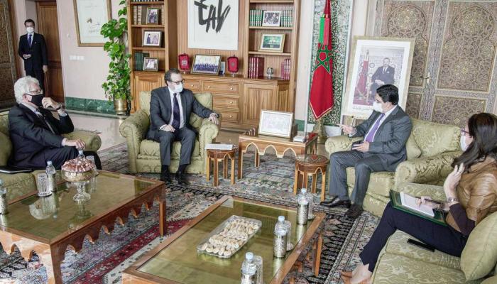 شينكر رفقة بوريطة بمقر وزارة الخارجية المغربية