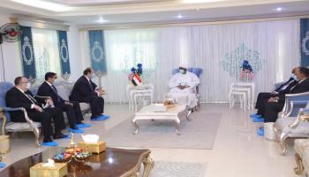 جانب من لقاء مدير المخابرات المصرية مع النائب الأول لرئيس مجلس السيادة