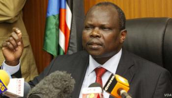 باقان أموم رئيس الحركة الشعبية في جنوب السودان