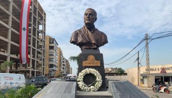 نصب للإرهابي الإيراني قاسم سليماني في لبنان