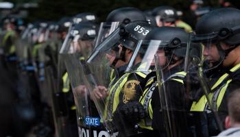 عناصر من الشرطة الأمريكية في حالة تأهب- أرشيفية