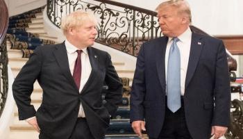 جونسون وترامب في لقاء سابق